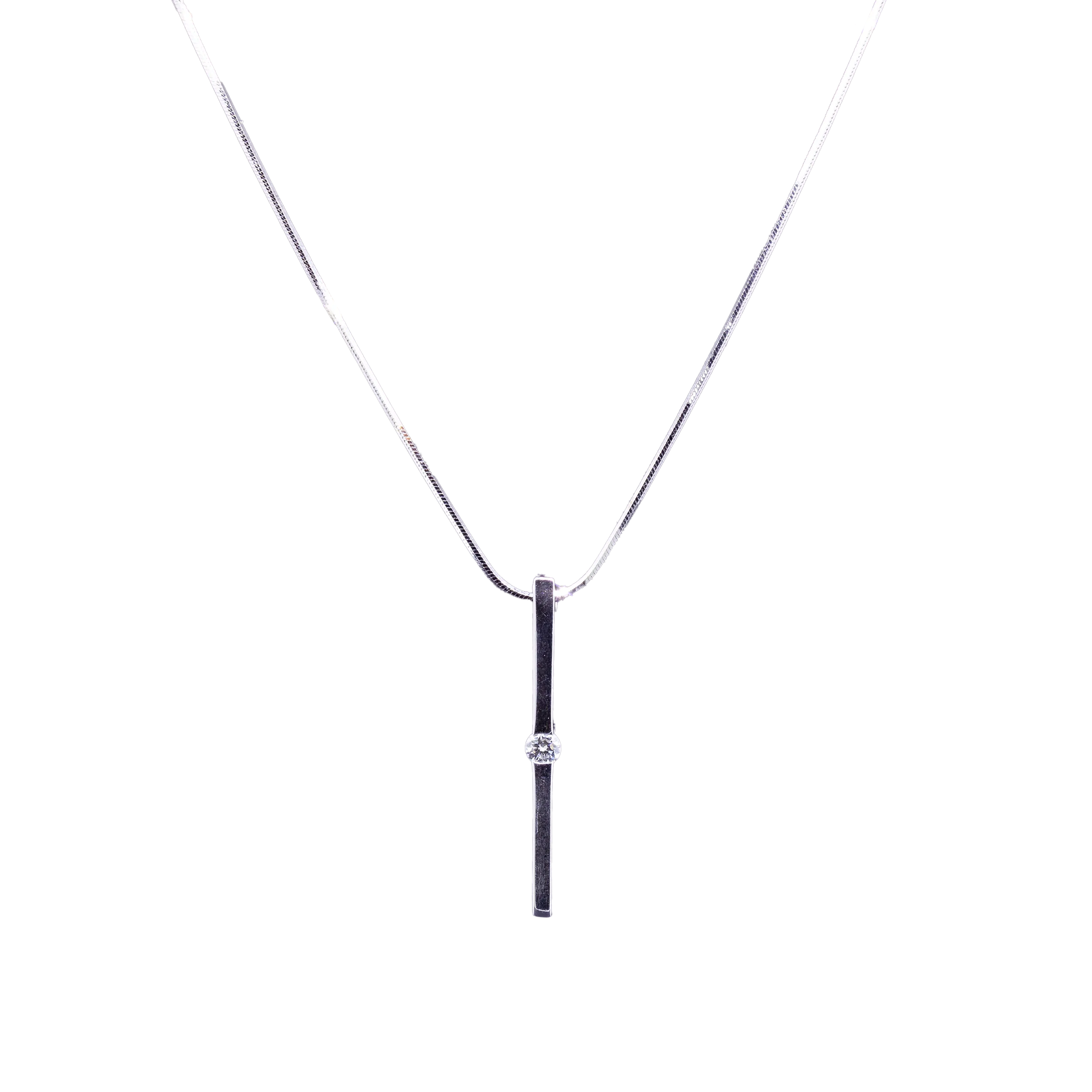 Złoty naszyjnik z brylantem, Włochy