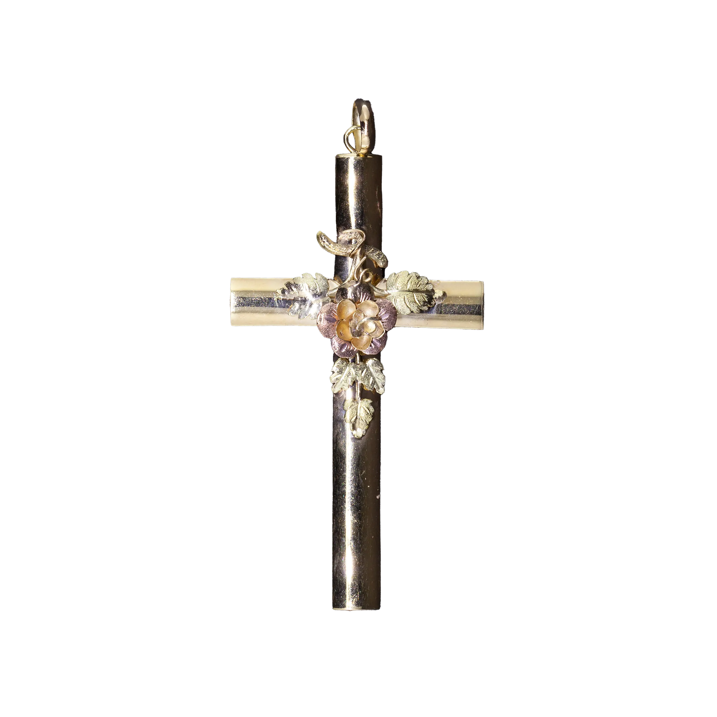 Gold Rosicrucian pendant, 19th century