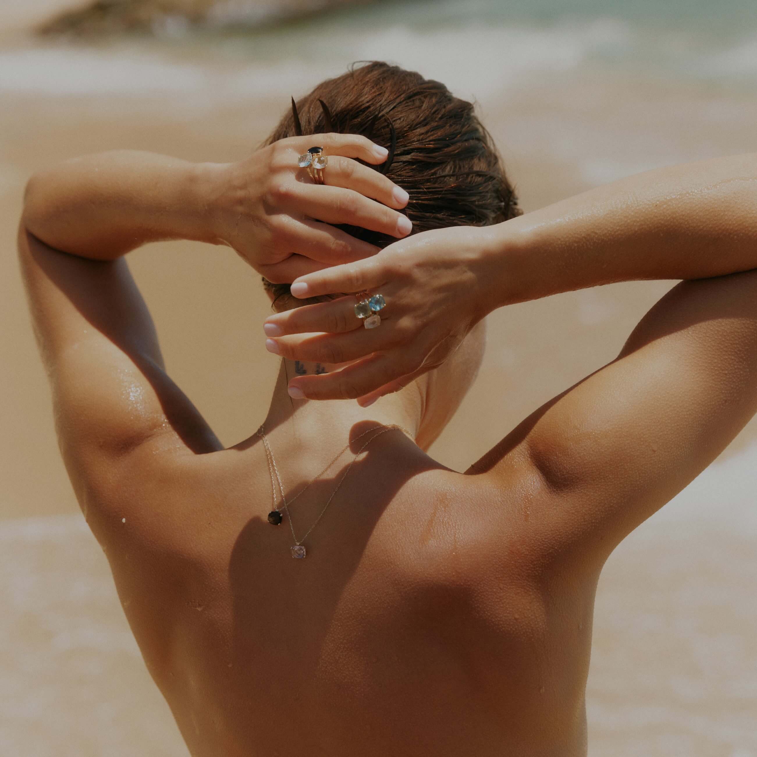 Złoty naszyjnik Dolce Vita Mini z cytrynem