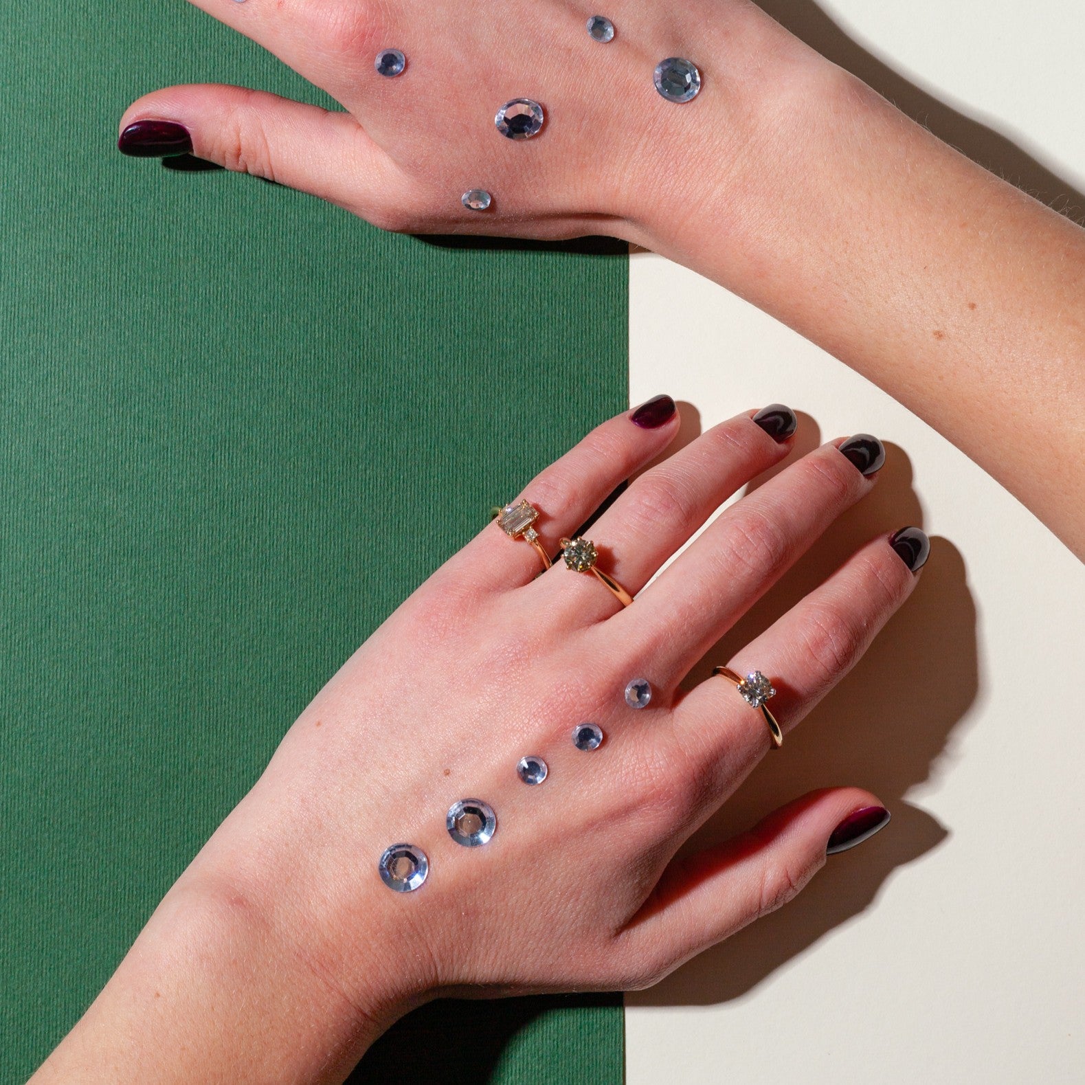 Złoty pierścionek zaręczynowy z diamentem 1 ct w szlifie Emerald