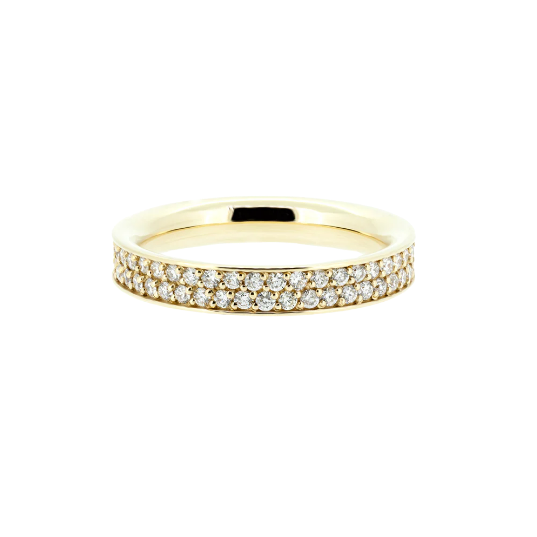 Double Row Diamond Eternity Band