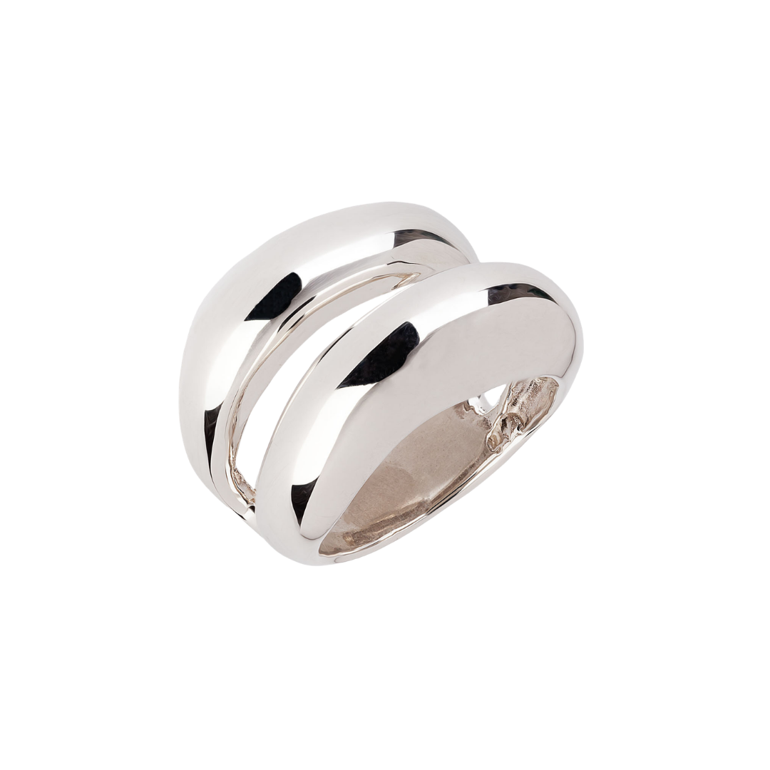 Pierścionek SILVER o otwartej formie