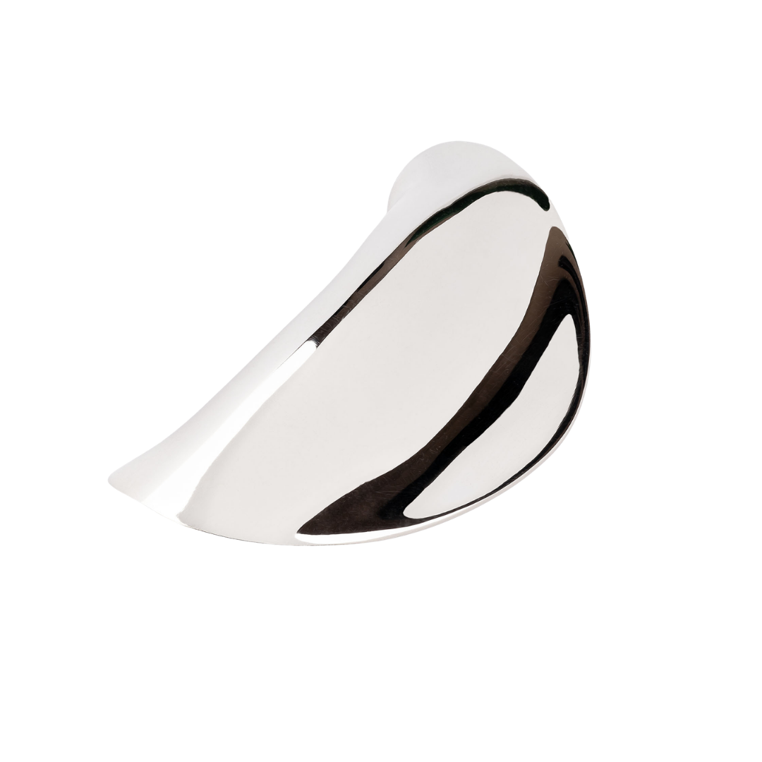 Pierścionek SILVER o szerokim i nieregularnym kształcie