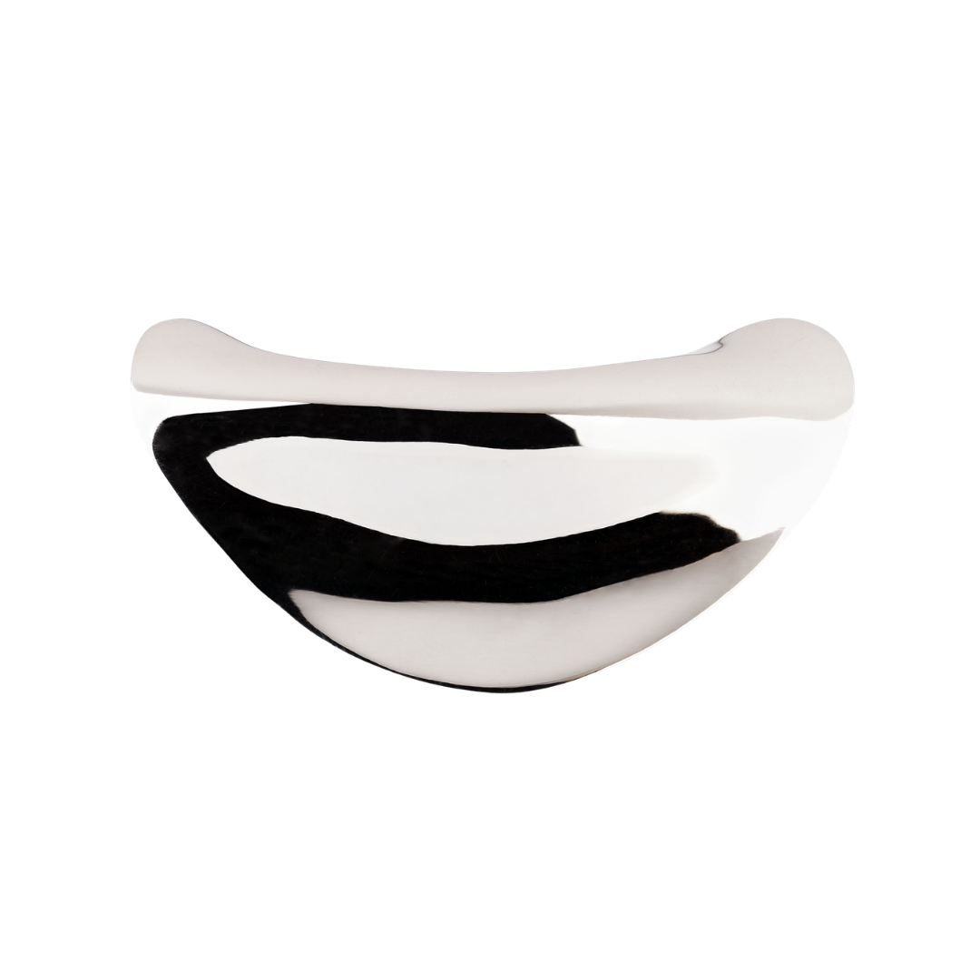 SILVER ring with a wide and irregular shape