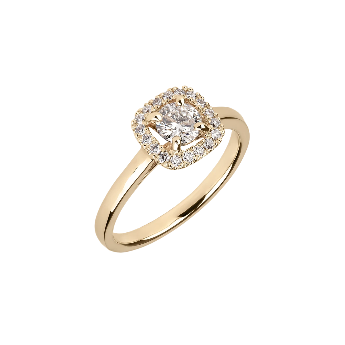 Engagement Ring with 0.50 ct Diamonds, 585 Gold