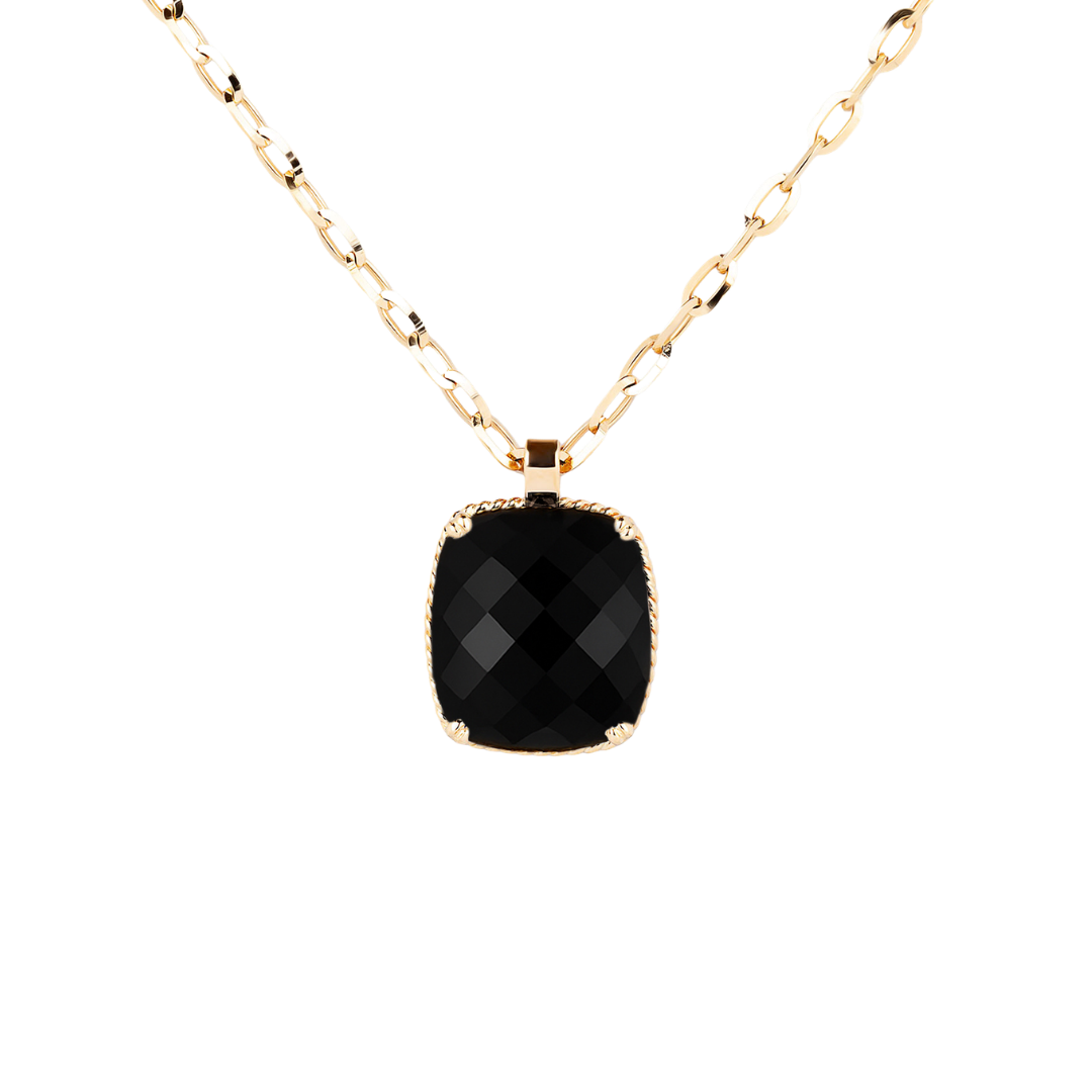 Dolce Vita gold pendant with black onyx