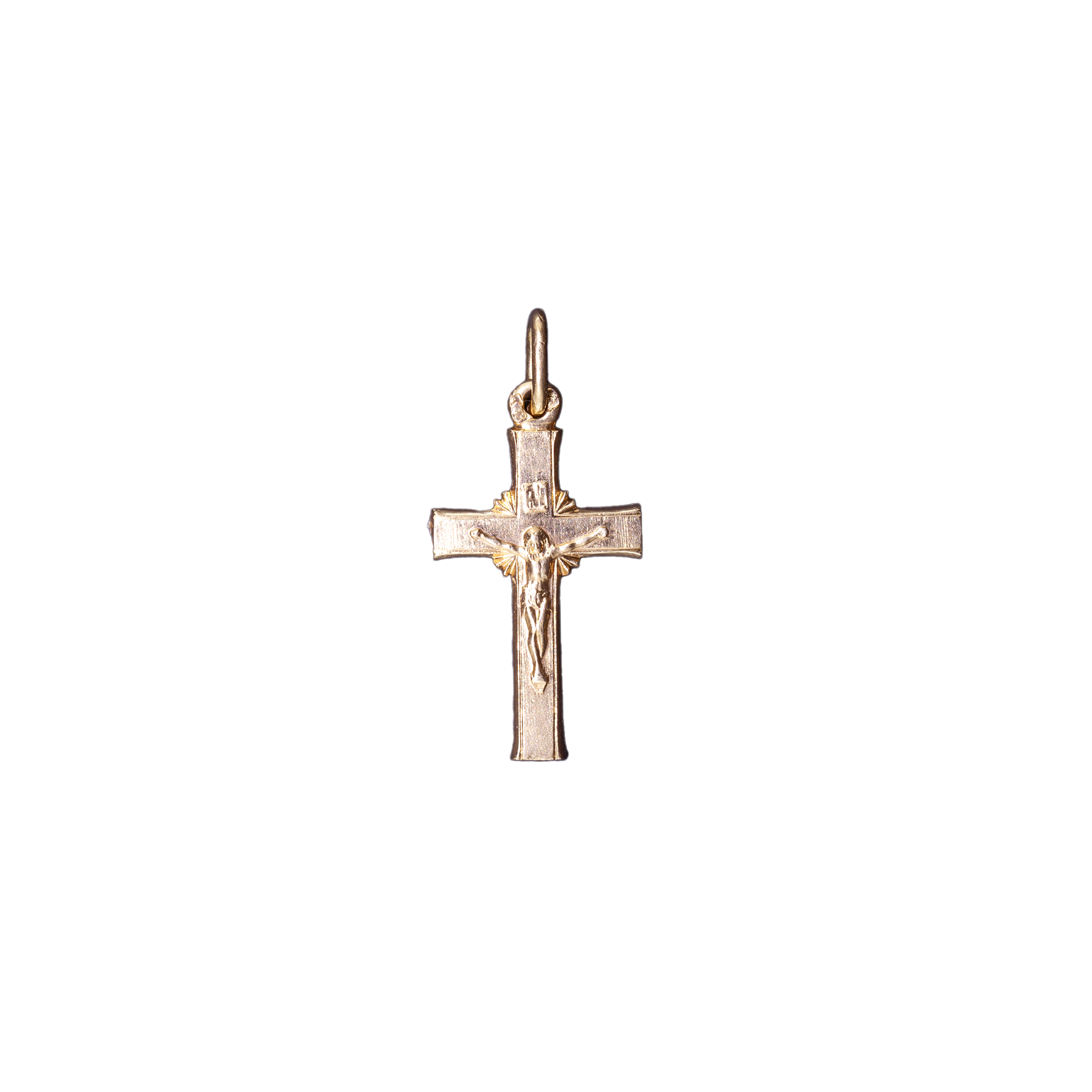 Gold cross pendant from the 1950s