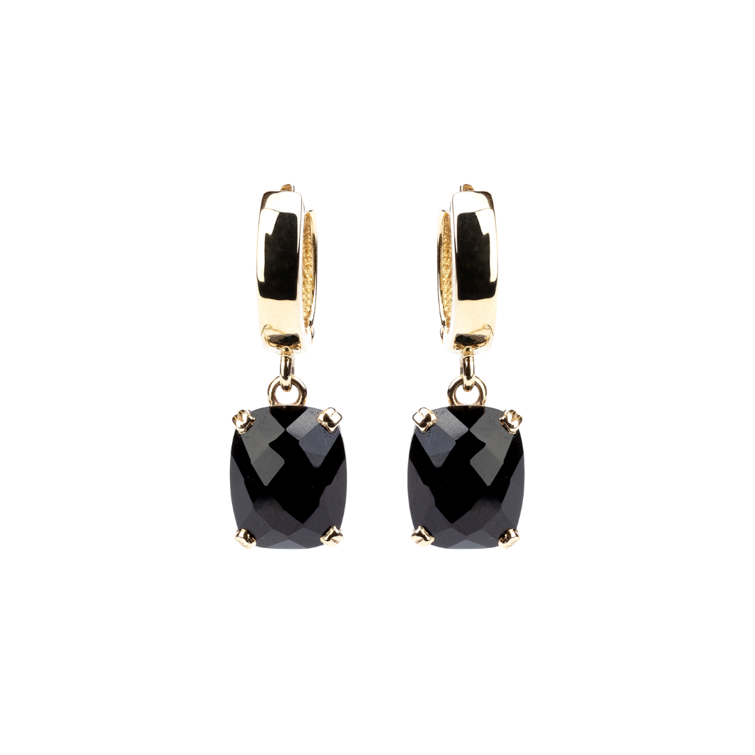 Dolce Vita Gold Earrings with Black Onyx