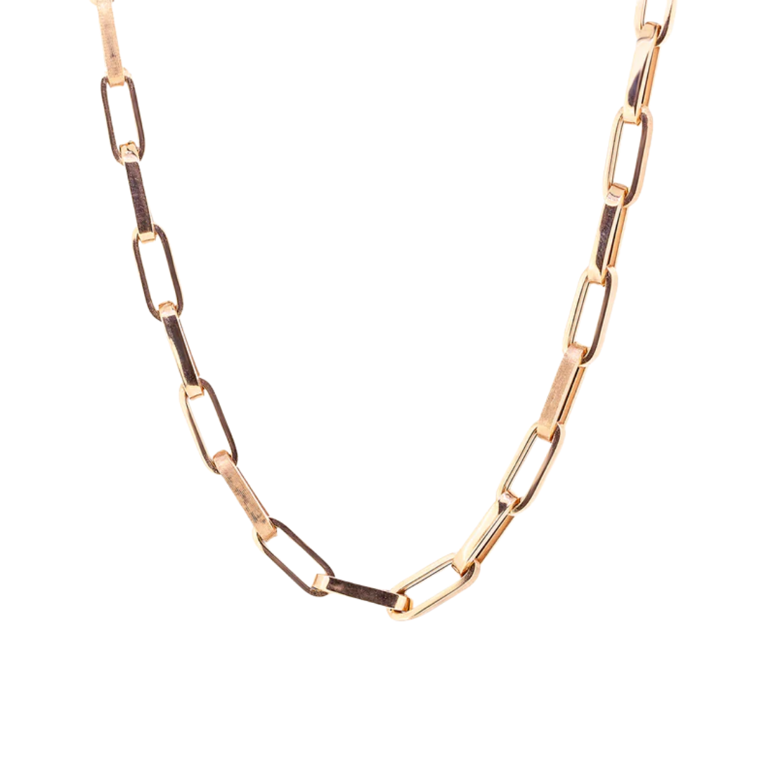 Rose gold chain necklace