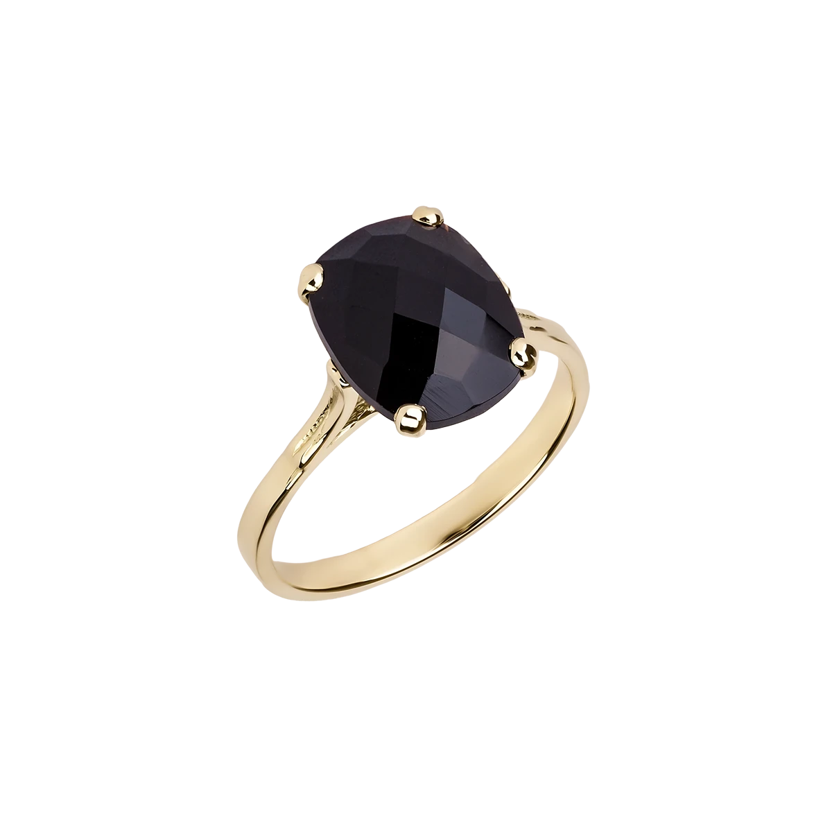 Dolce Vita Mini Gold Ring with Black Onyx