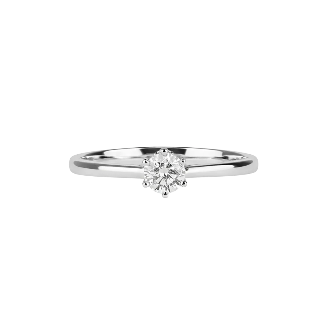Gold diamond engagement ring