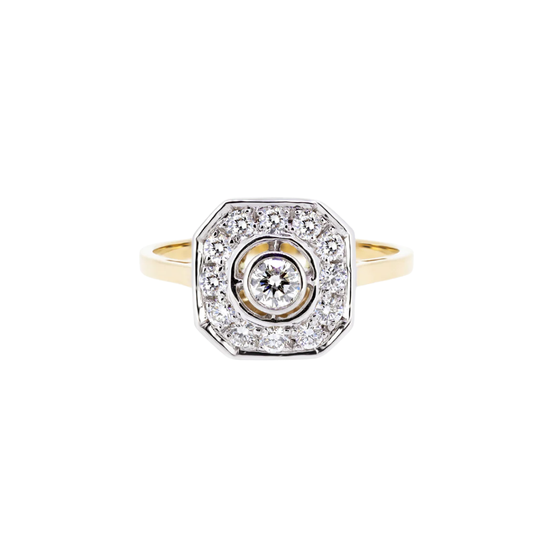 Gold ring with diamonds - Palazzo