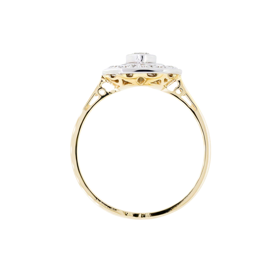 Gold ring with diamonds - Palazzo