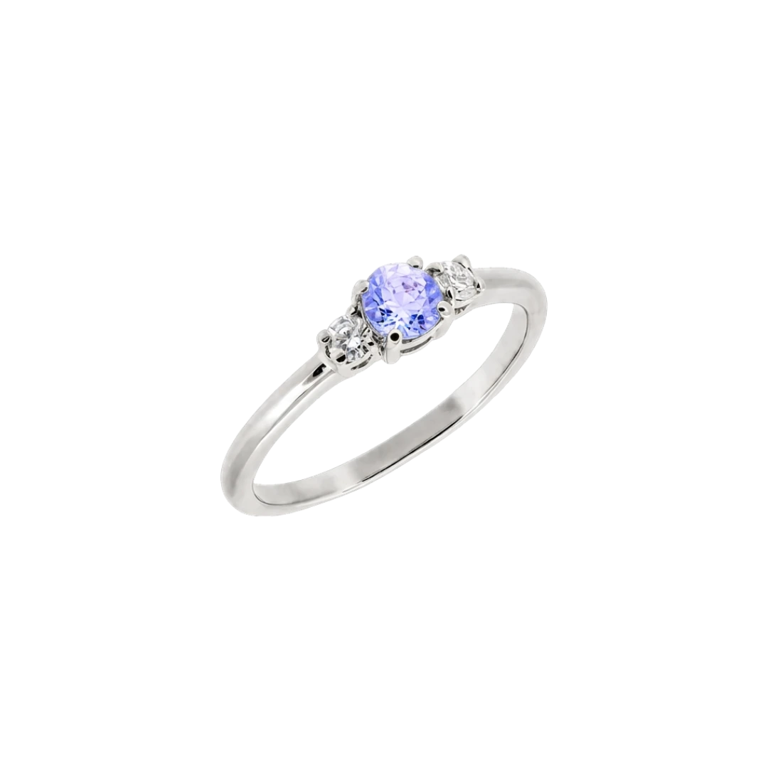Gold three-stone engagement ring - Trinity