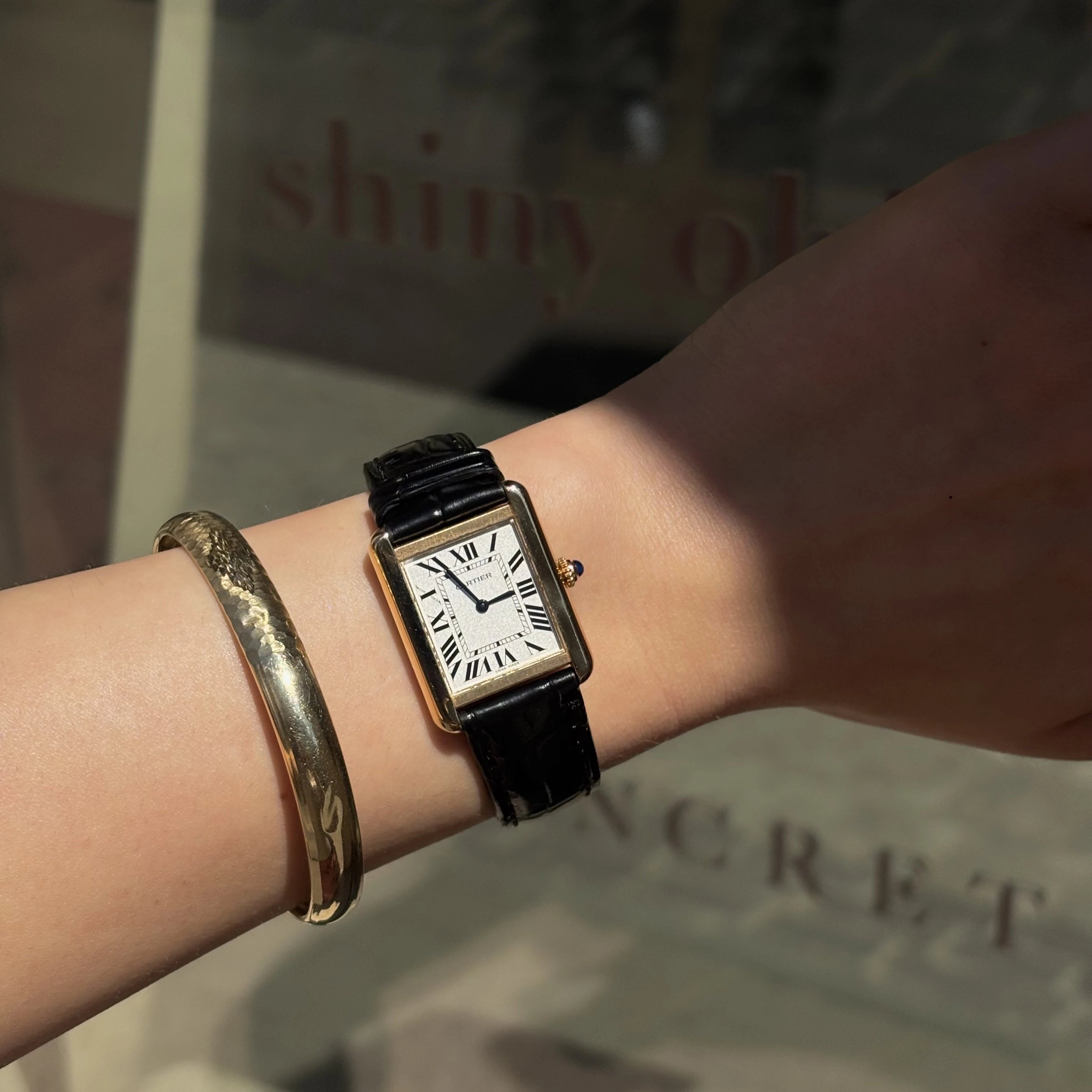Cartier Tank Solo watch, 2017, Swiss Made, 750 Gold