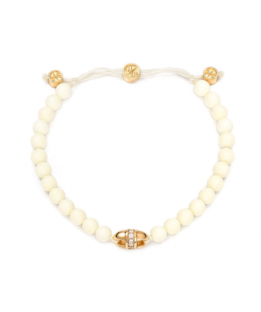 Baltique uni-link pave ivory amber bracelet - 3