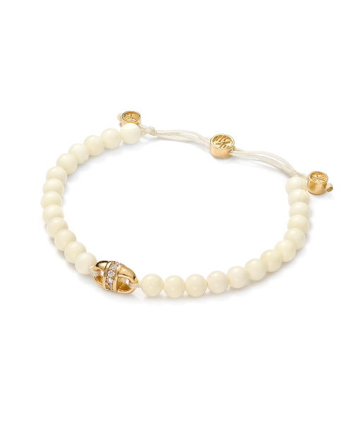 Baltique uni-link pave ivory amber bracelet - 4