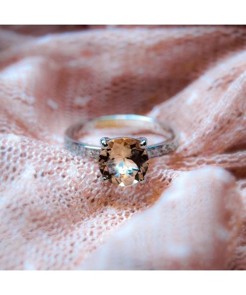 Morganite and diamond ring - 2