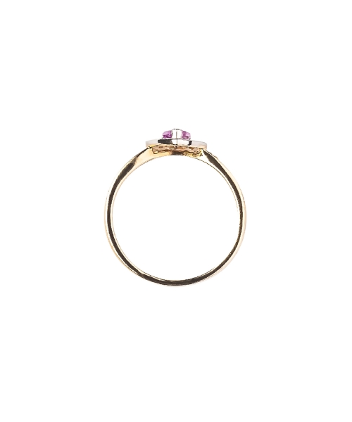 Pink sapphire and diamond ring - 3