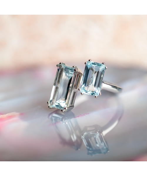 Aquamarine ring - 2