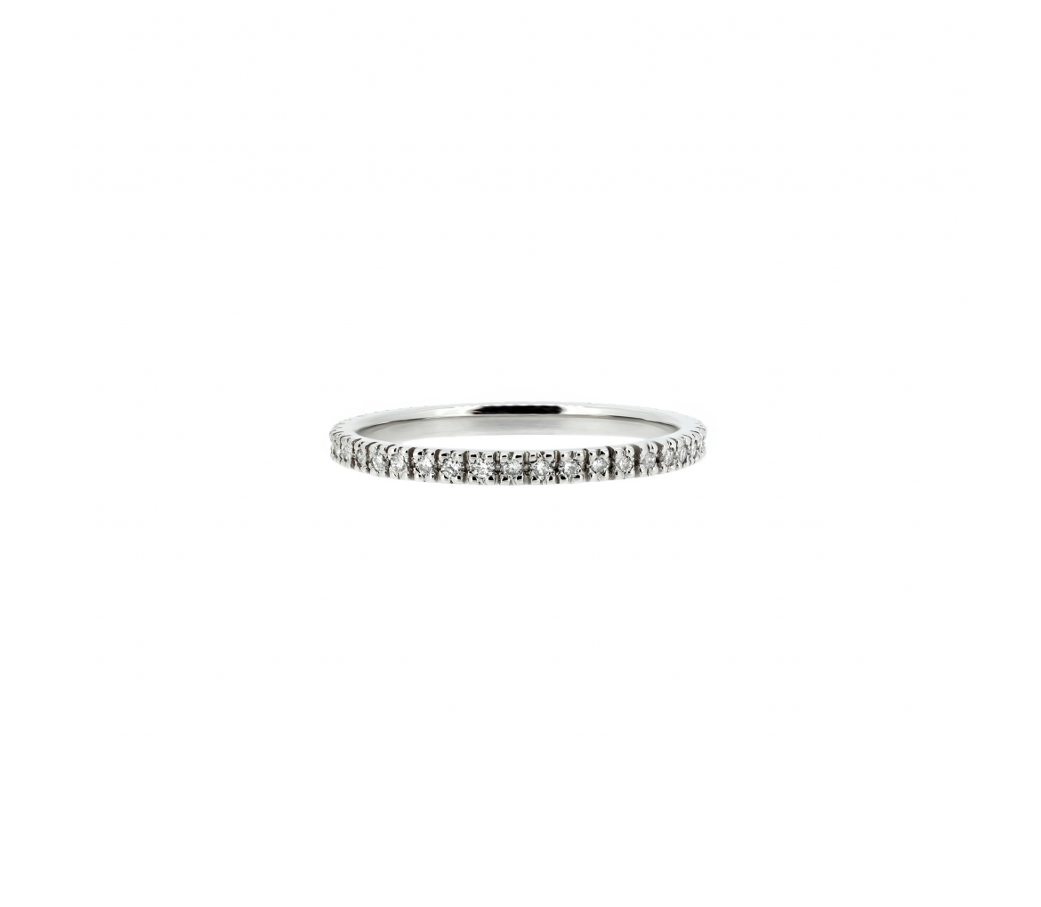 Diamond wedding band - 1