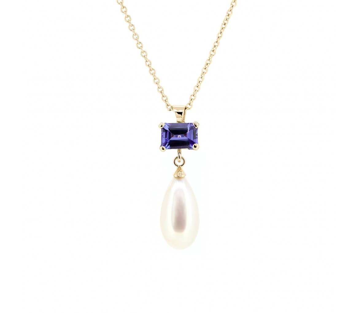 Tanzanite and pearl necklace - 1