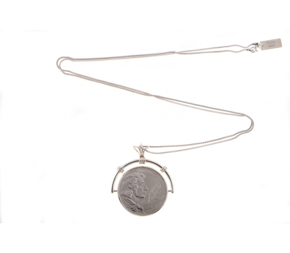 Frederic Chopin coin necklace Pecunia - 1