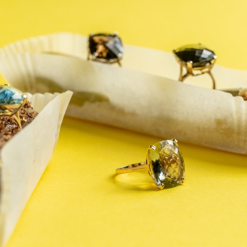 Gold Dolce Vita ring with onyx - 13