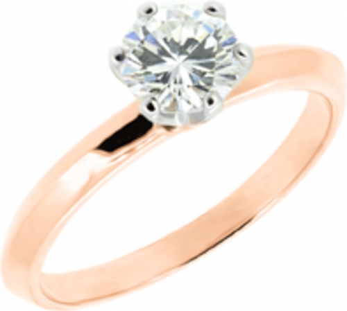 Gold engagement 0,50 ct GIA diamond ring Syncret Classy - 2