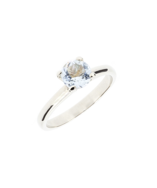 Gold aquamarine ring - 2