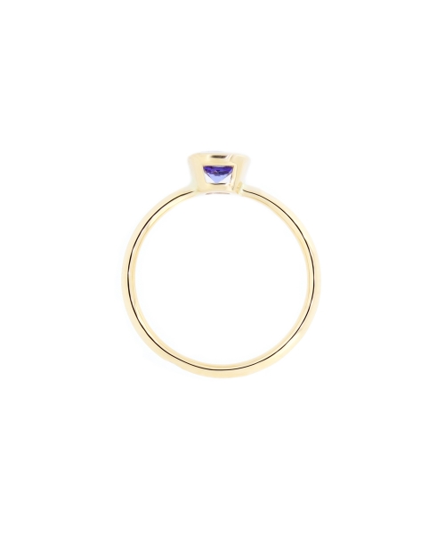 Gold ring with tanzanite - 1