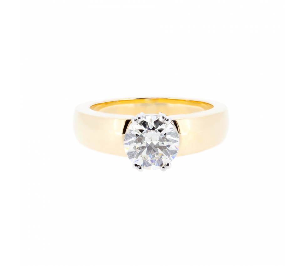 Gold 1,50 ct engagement ring - 1