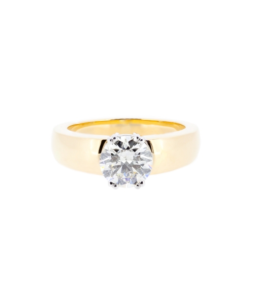 Gold 1,50 ct engagement ring - 1