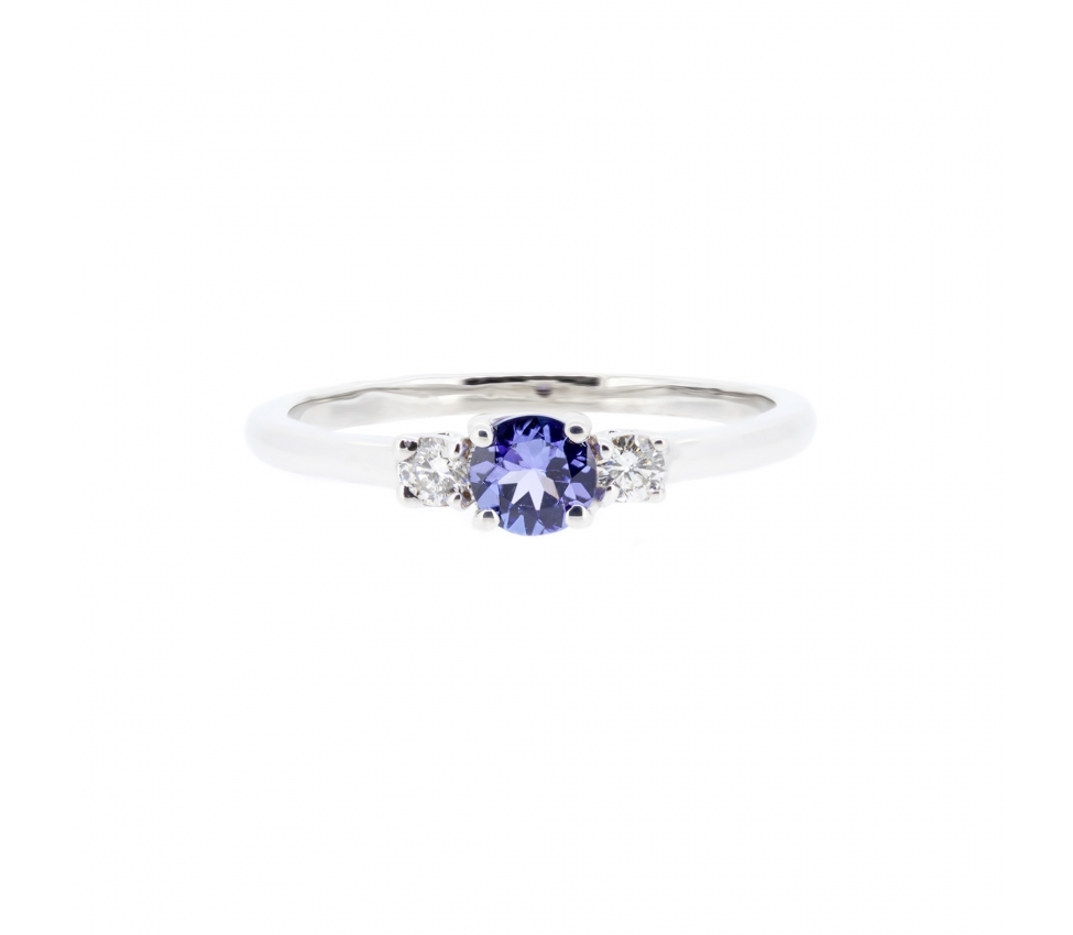 Tanzanite and diamond ring - 1