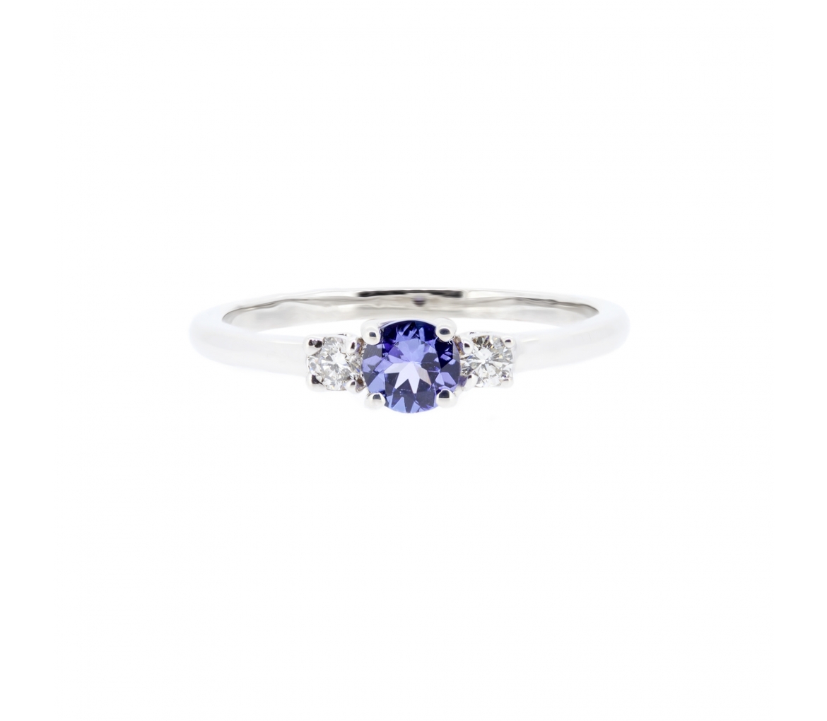 Tanzanite and diamond ring - 1