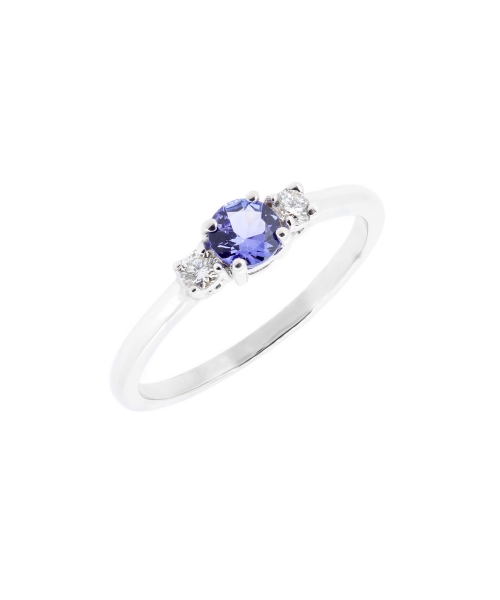 Tanzanite and diamond ring - 2