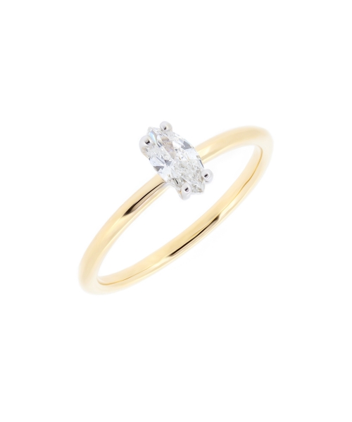 Marquise cut diamond ring - 3