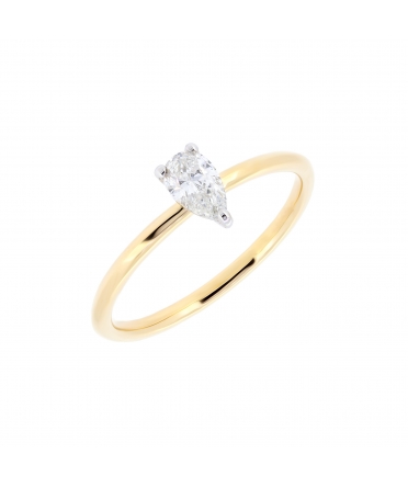 Pear cut diamond ring - 3