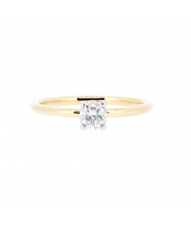 Cushion cut diamond ring - 1