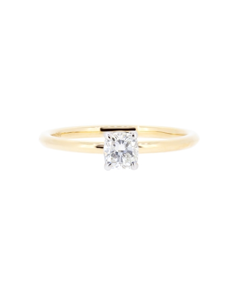 Cushion cut diamond ring - 1