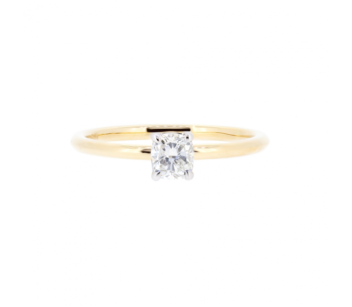 Cushion cut diamond ring - 1