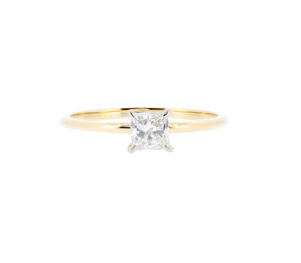 Princess cut diamond ring - 1