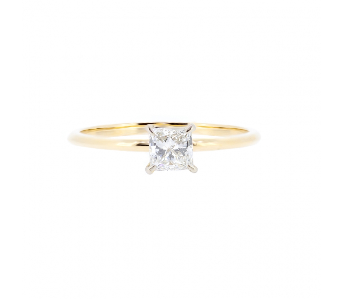 Princess cut diamond ring - 1