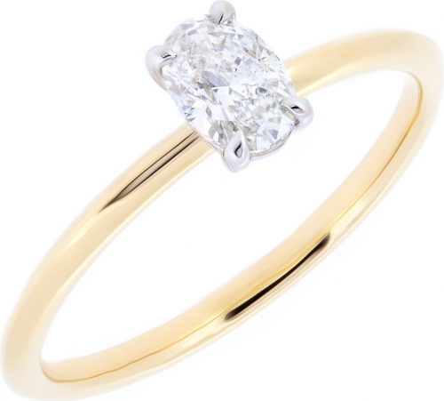 Oval cut diamond ring - 3