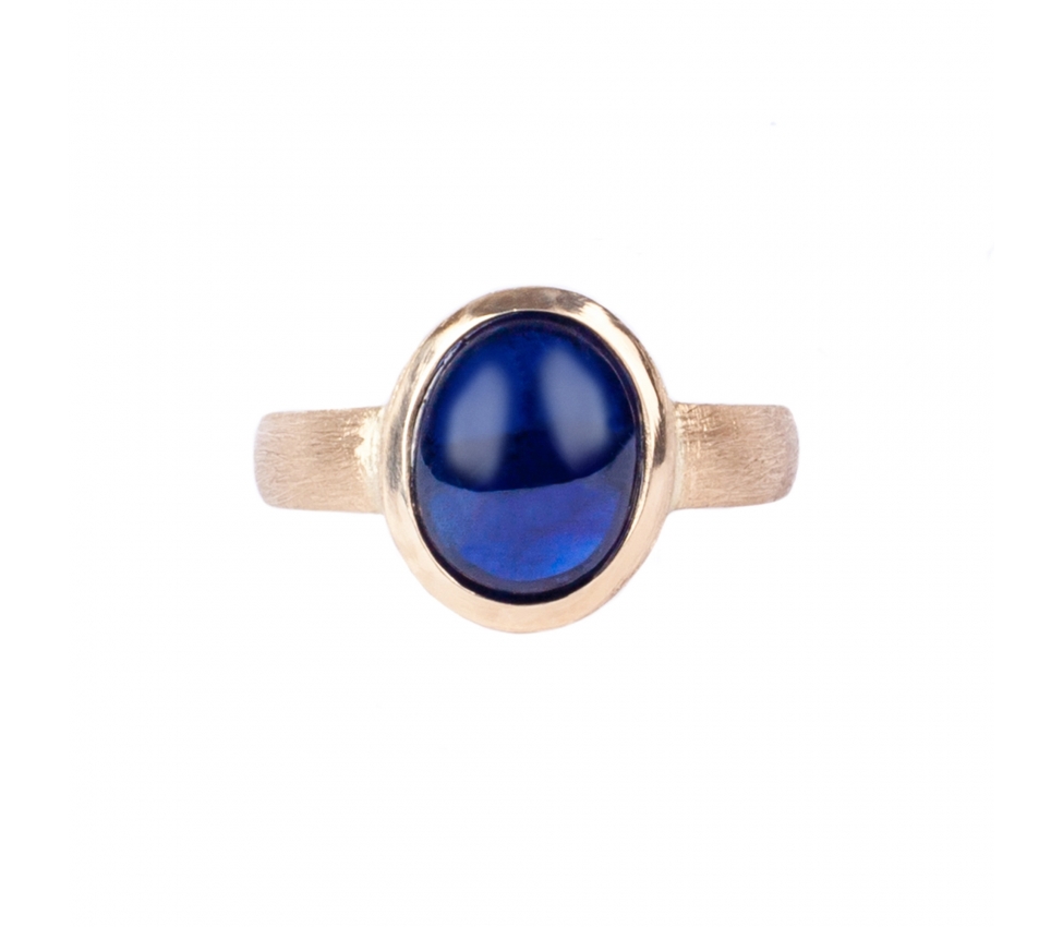 Cabochon sapphire ring - 1