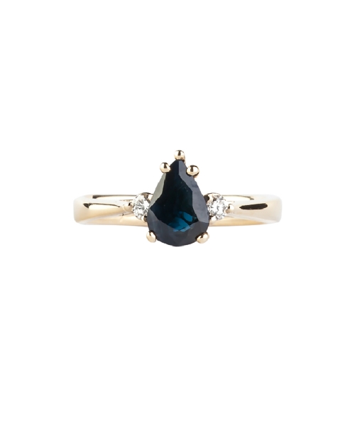 Sapphire and diamond ring - 1