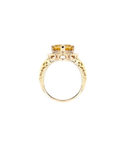 Gold citrine ring - 3