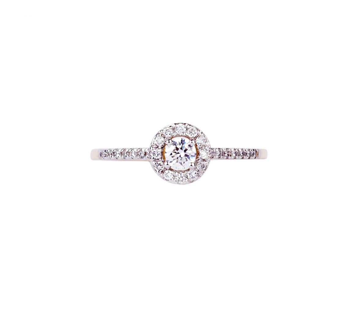 Diamond halo ring - 1