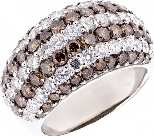 Fancy brown diamond ring - 2