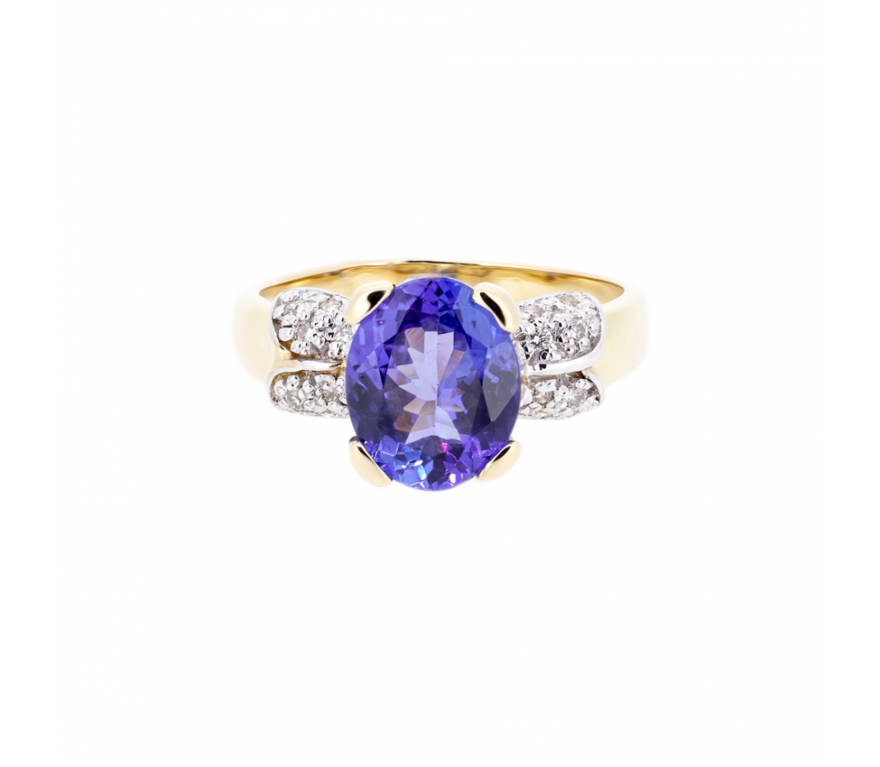 Tanzanite and diamond ring - 1